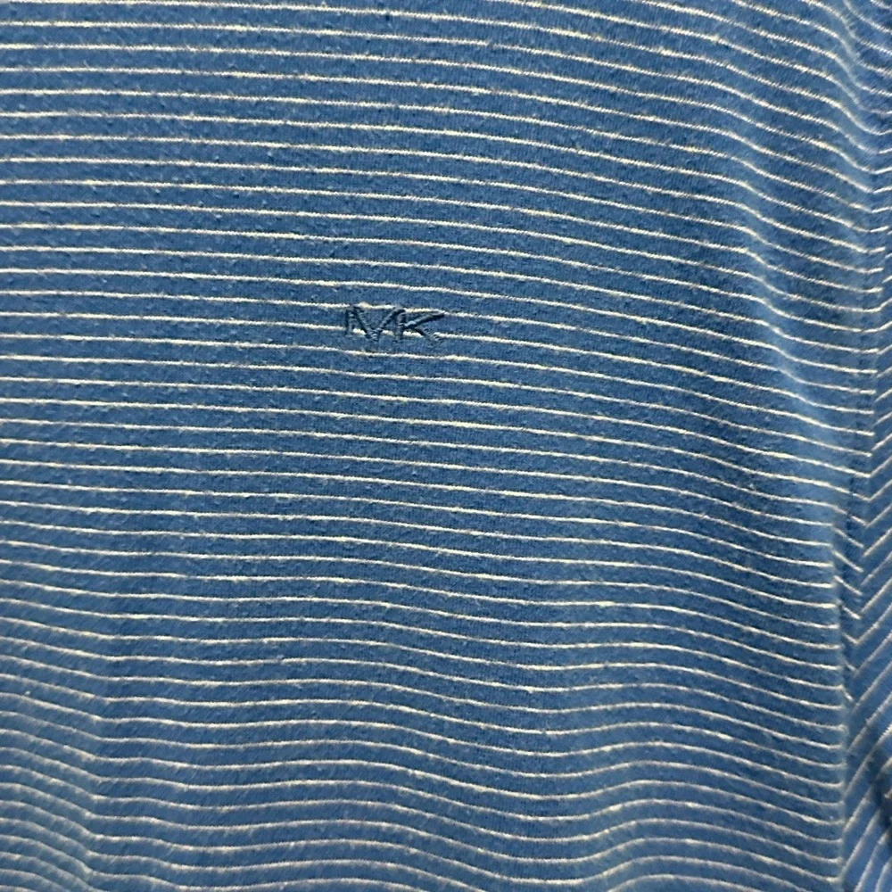 Michael kors blue striped tee shirt size Large pre owned - Picture 4 of 10